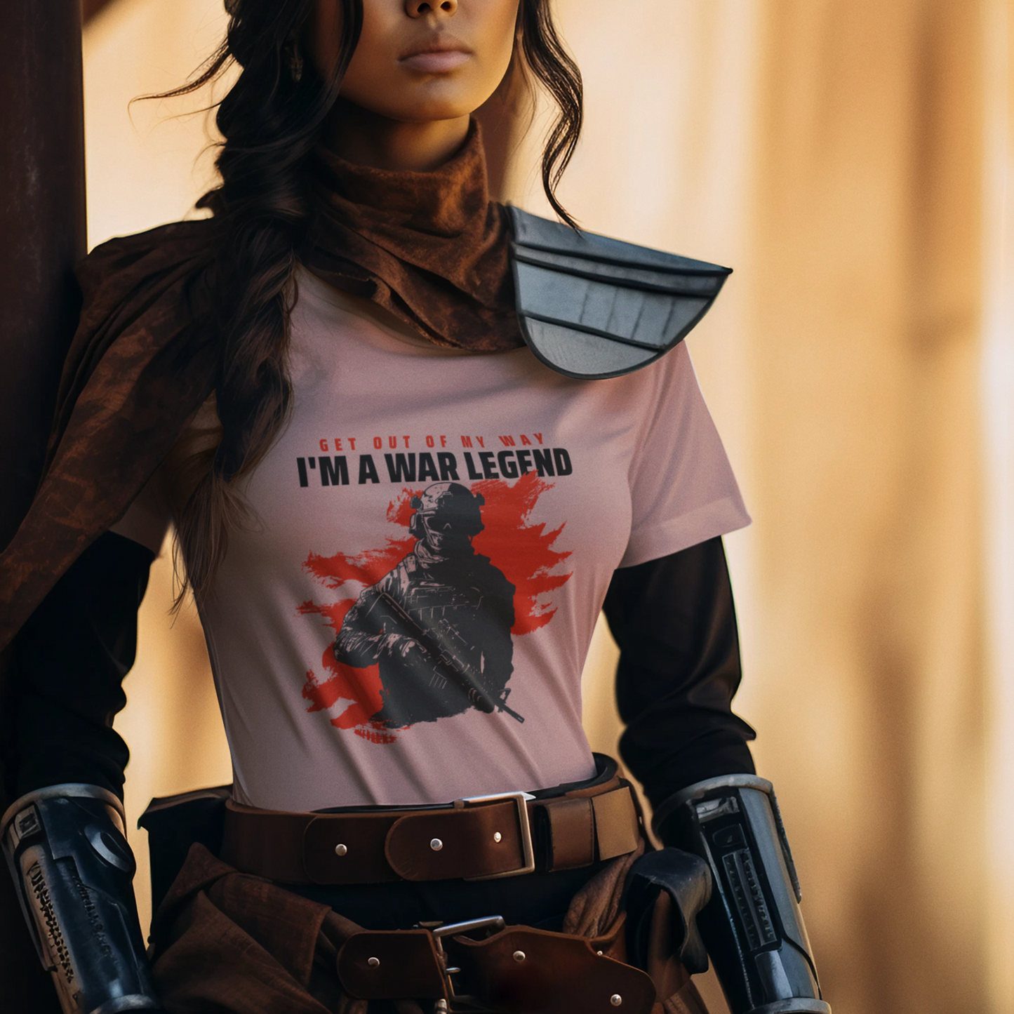 Baby Pink Colored War Legend Women's TShirt