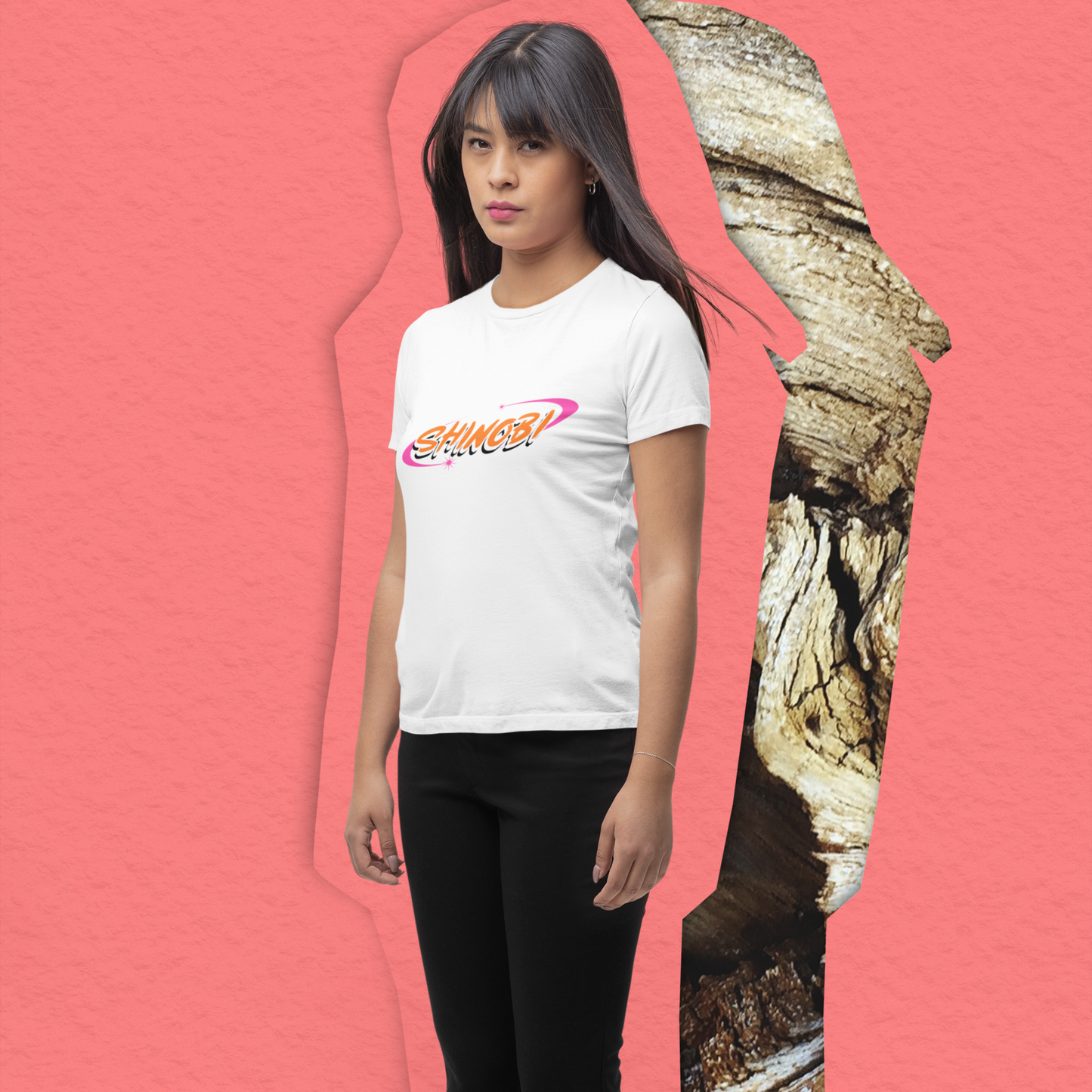 White Colored Shinobi Naruto inspired Women's TShirt