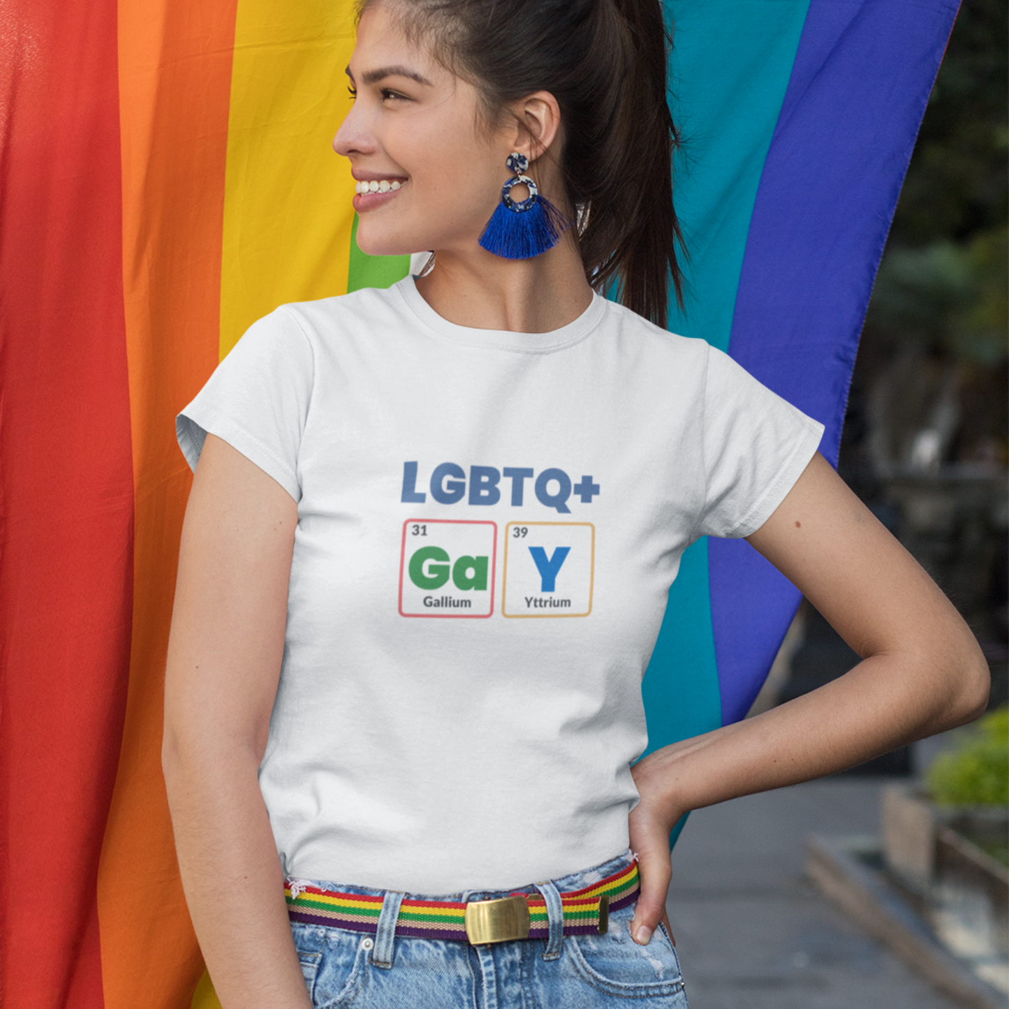Stylish LGBTQ+ Periodic Table T-Shirt