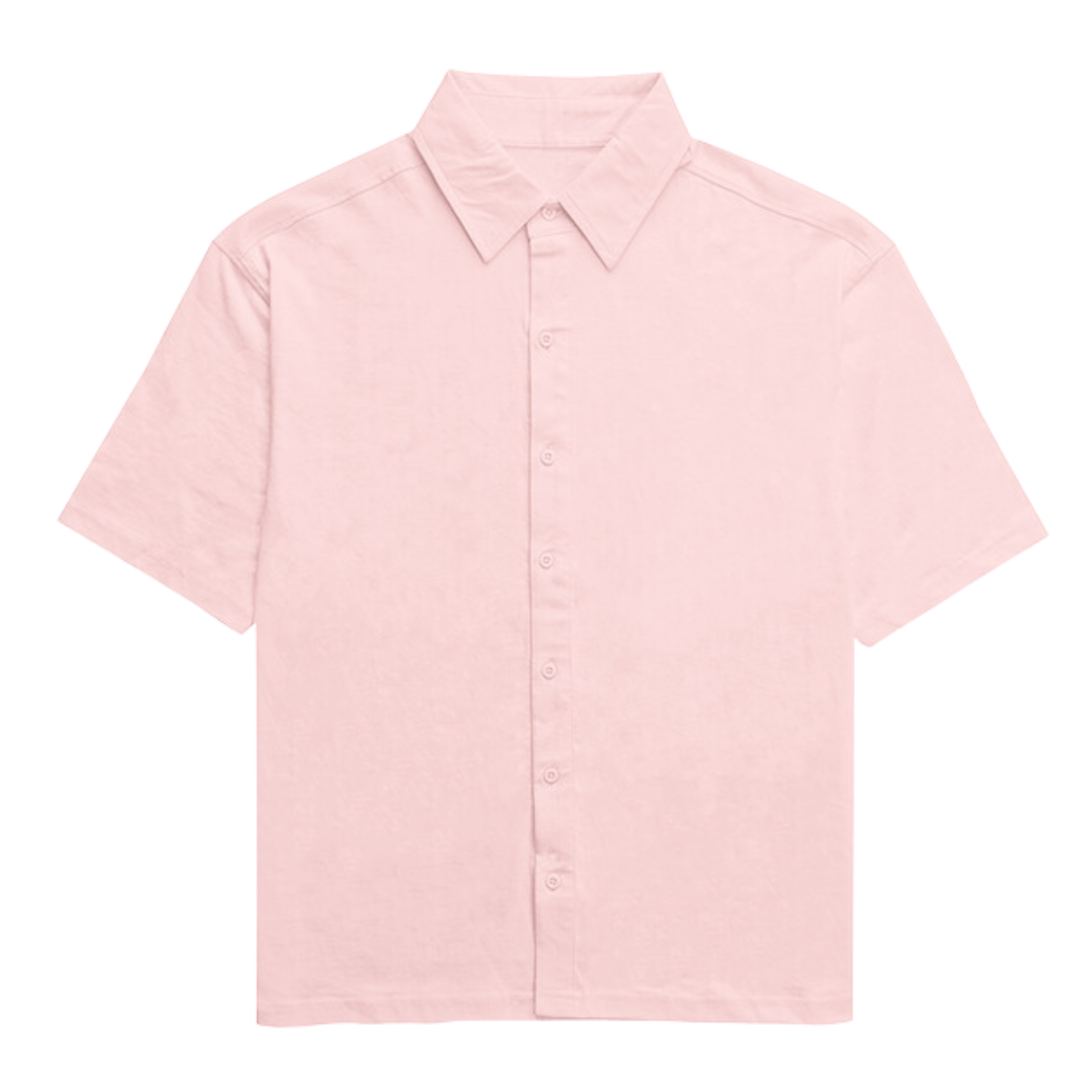 Baby Pink Solid Oversized Unisex Shirt