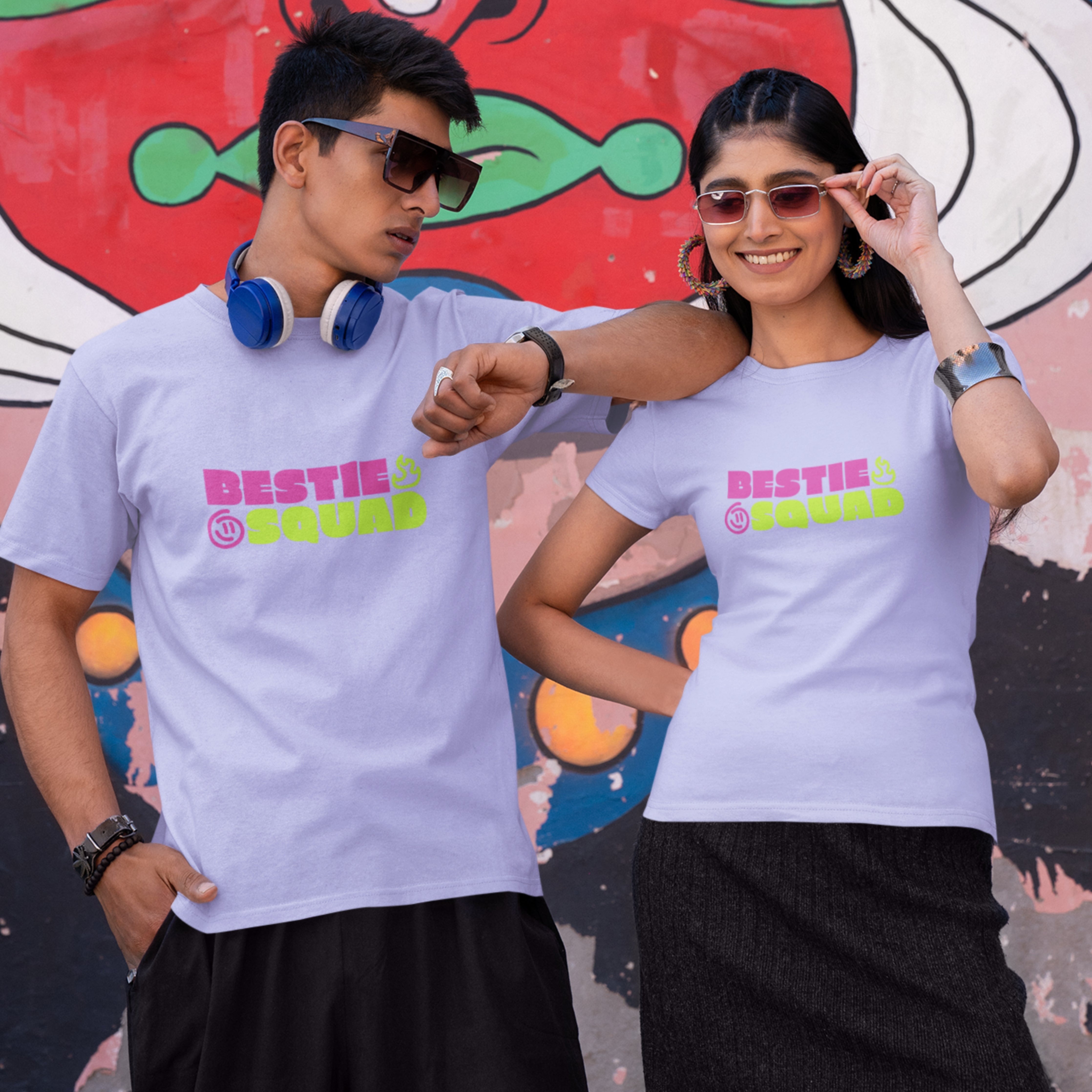 Bestie Squad T-Shirt | Unisex Round Neck TShirt