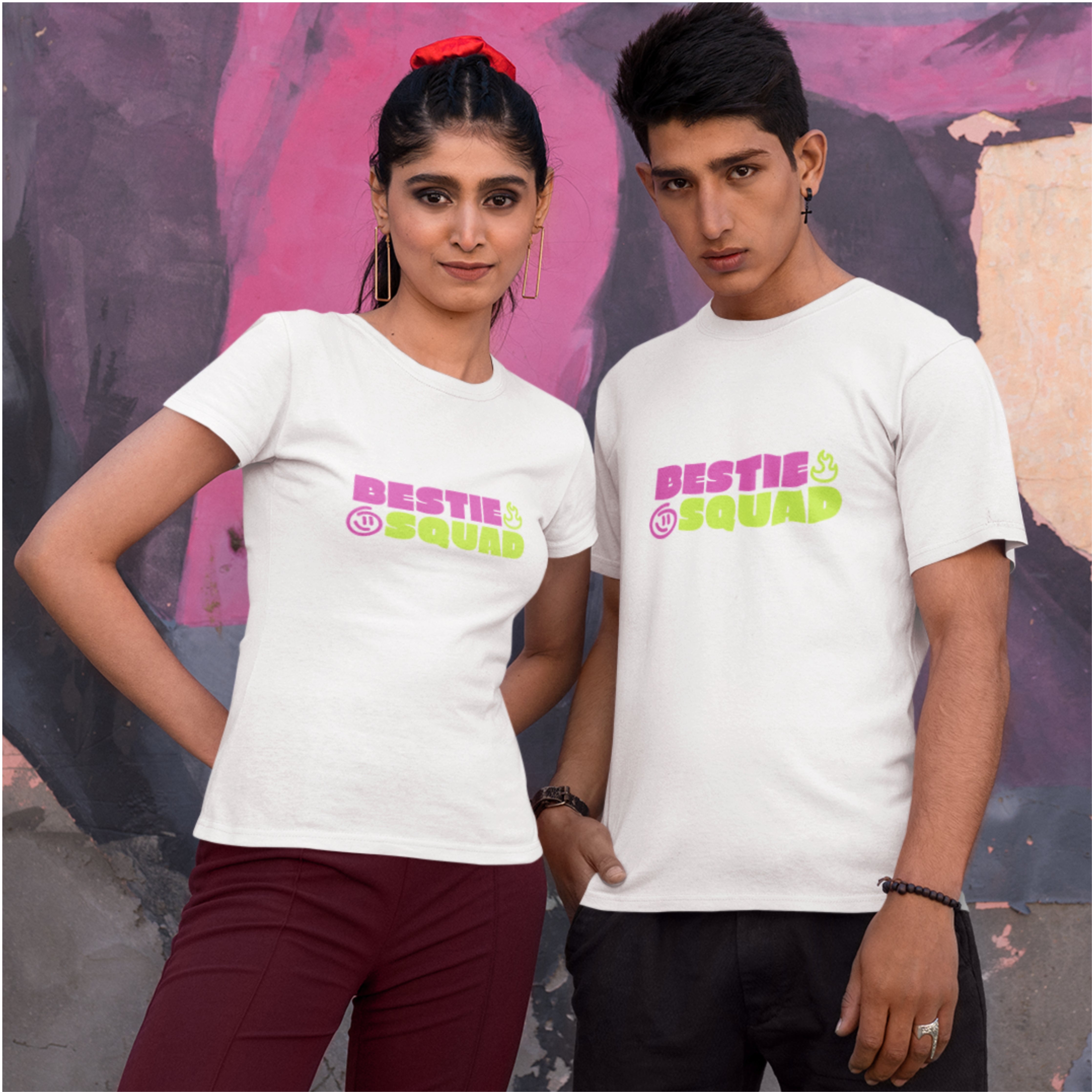 Bestie Squad T-Shirt | Unisex Round Neck TShirt