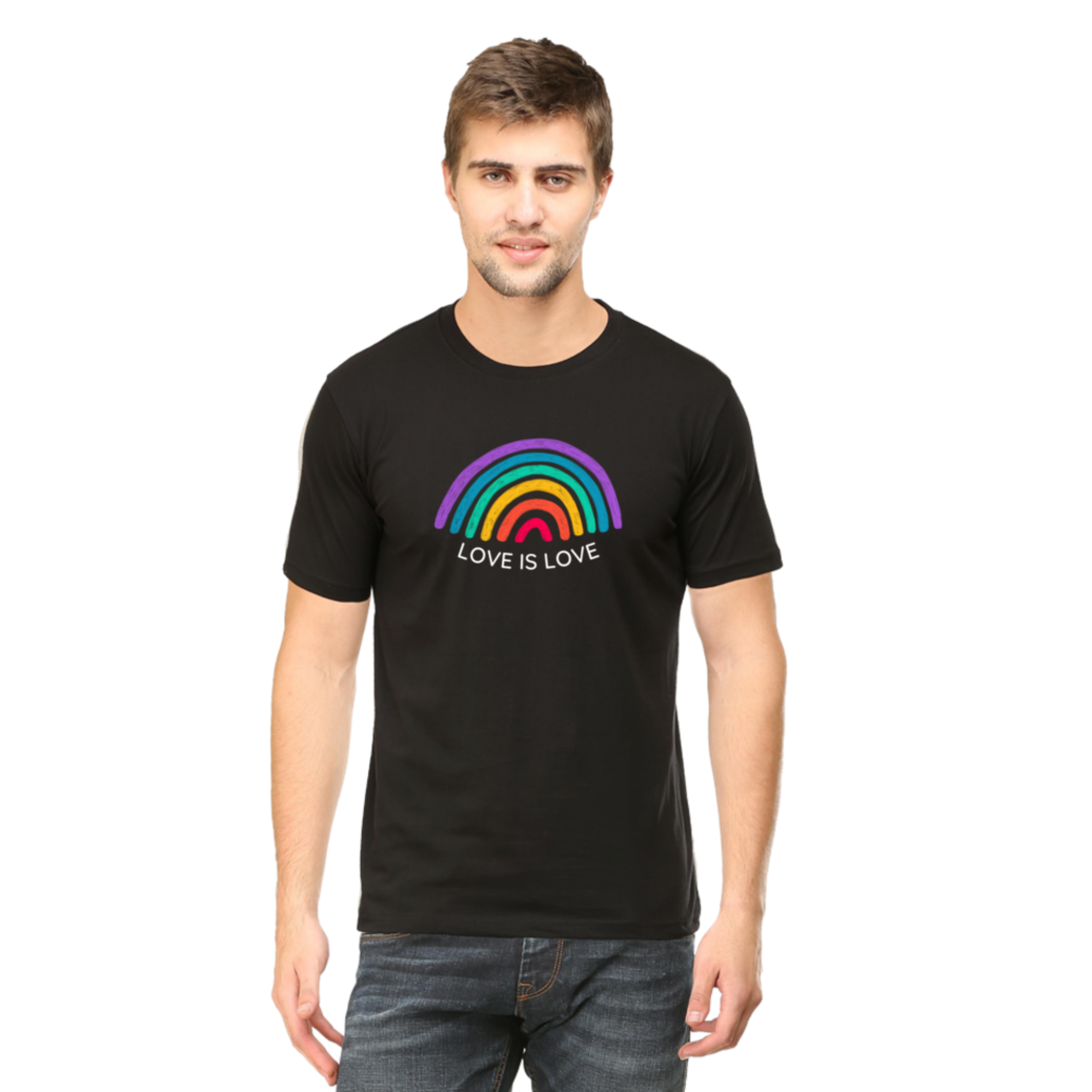 Colorful Rainbow Love is Love Pride T Shirt | Pride Collection