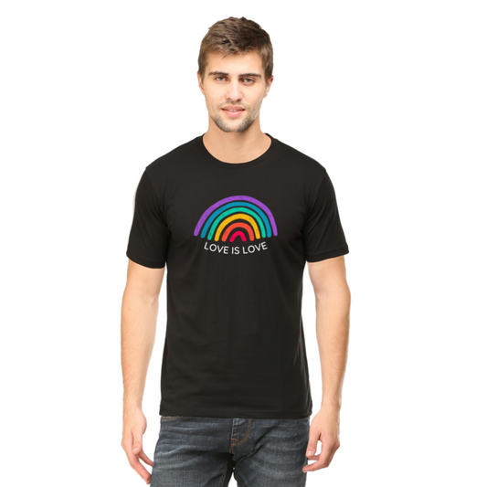 Colorful Rainbow Love is Love Pride T Shirt