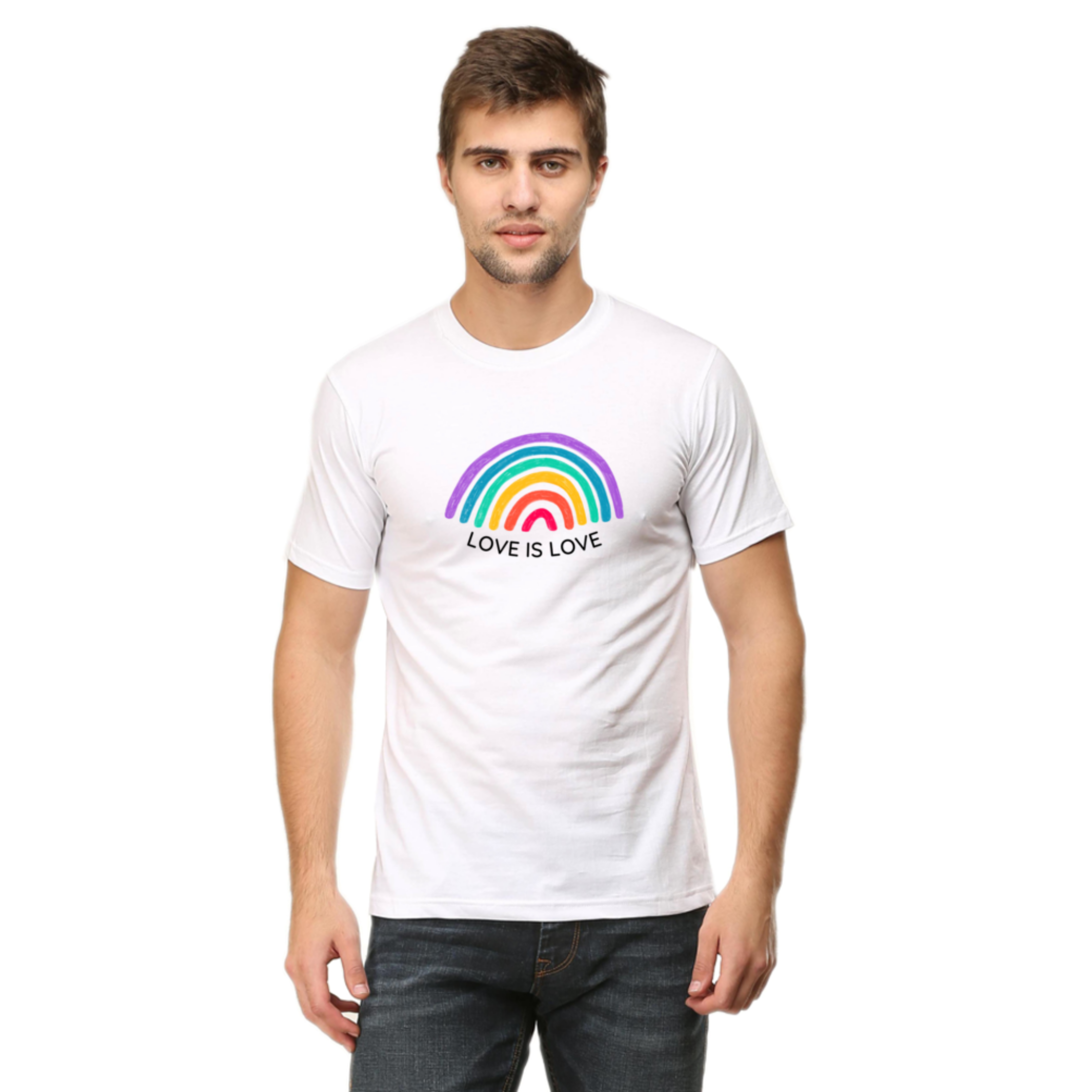 Colorful Rainbow Love is Love Pride T Shirt | Pride Collection