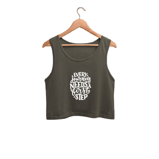 Journey Quote Crop Tank