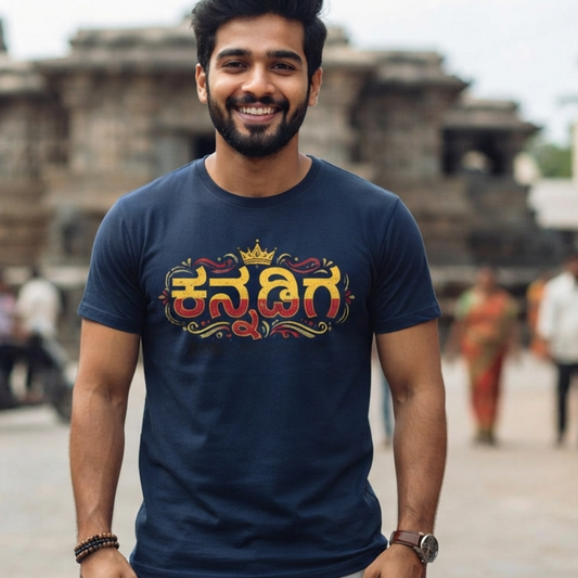 Kannadiga Kannada Tshirt | Text Series Unisex TShirt
