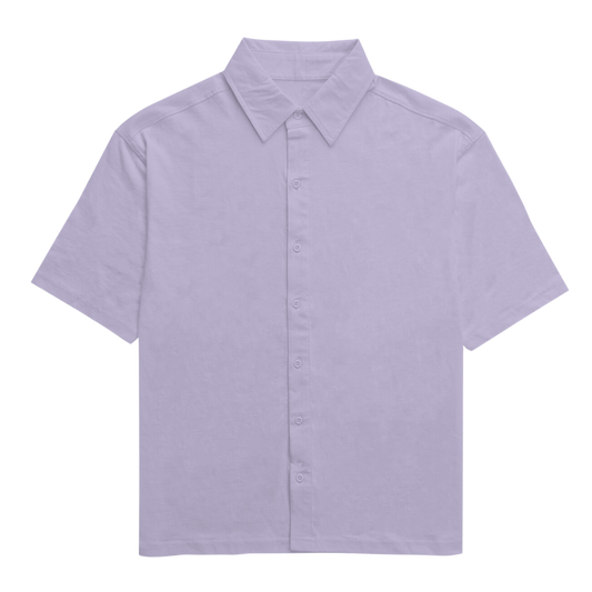 Lavender Solid Oversized Unisex Shirt