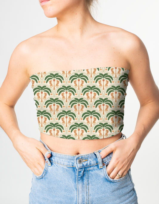 Leopard Design Tube Top | Tropical Clothing Series | Aathmasphere