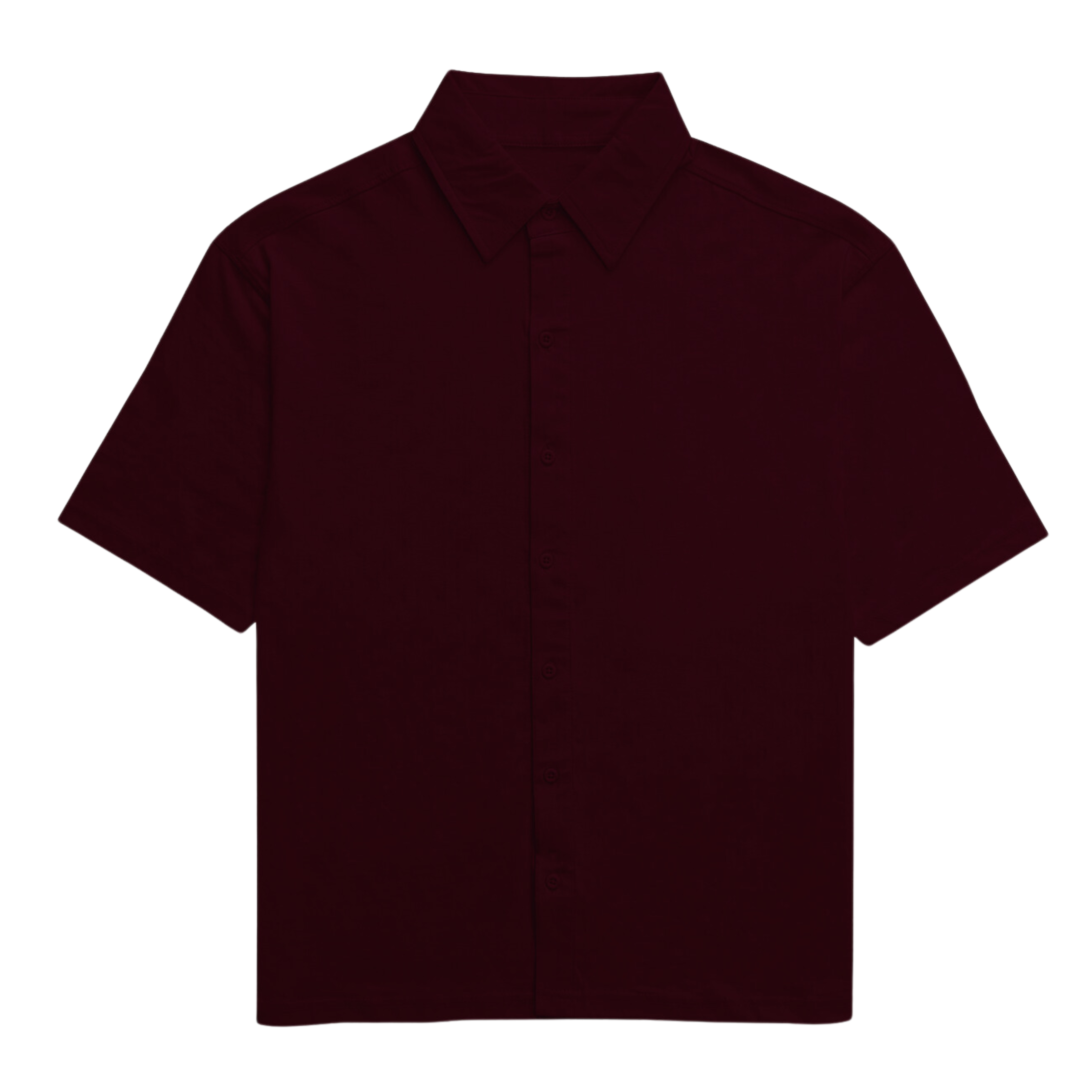 Maroon Solid Oversized Unisex Shirt