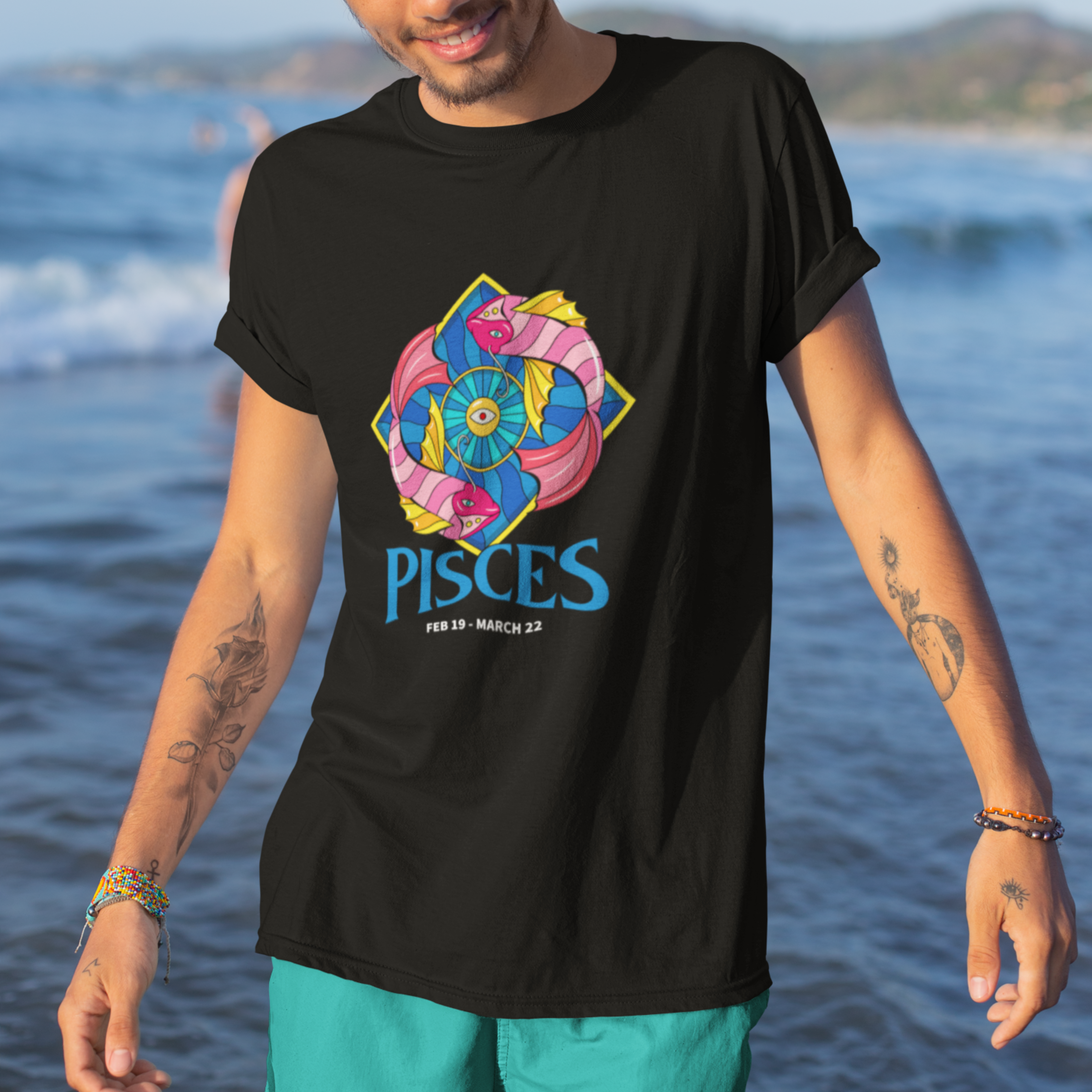 Pisces Themed Zodiac Tshirt | Zodiac Series Unisex TShirt