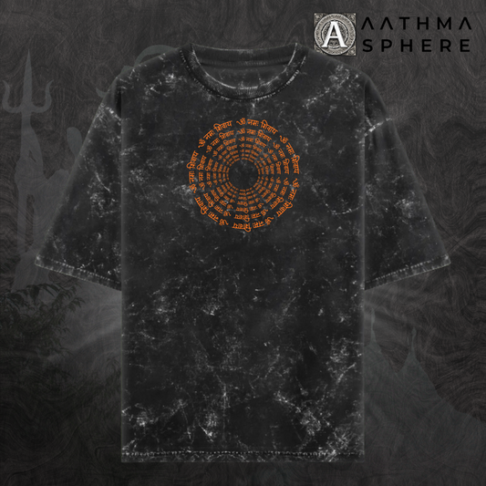 Om Namaha Shivaya Acid Tshirt | Divine Series Unisex Acid Washed TShirt