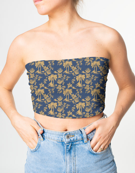 Tropical Blue Tube Top | Tropical Clothing Series | Aathmasphere