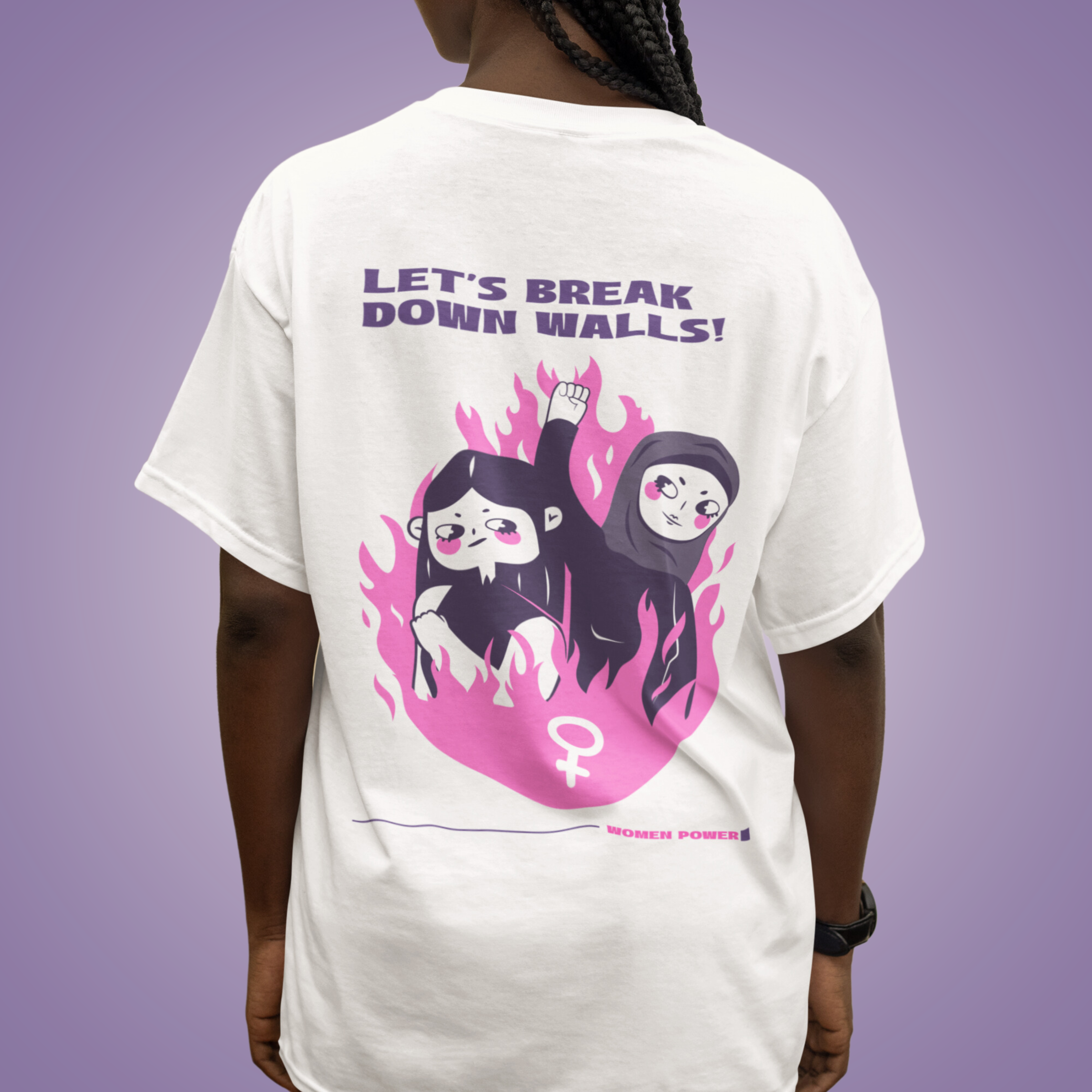 Break Down Walls Oversized TShirt | Girl Power Oversized TShirt