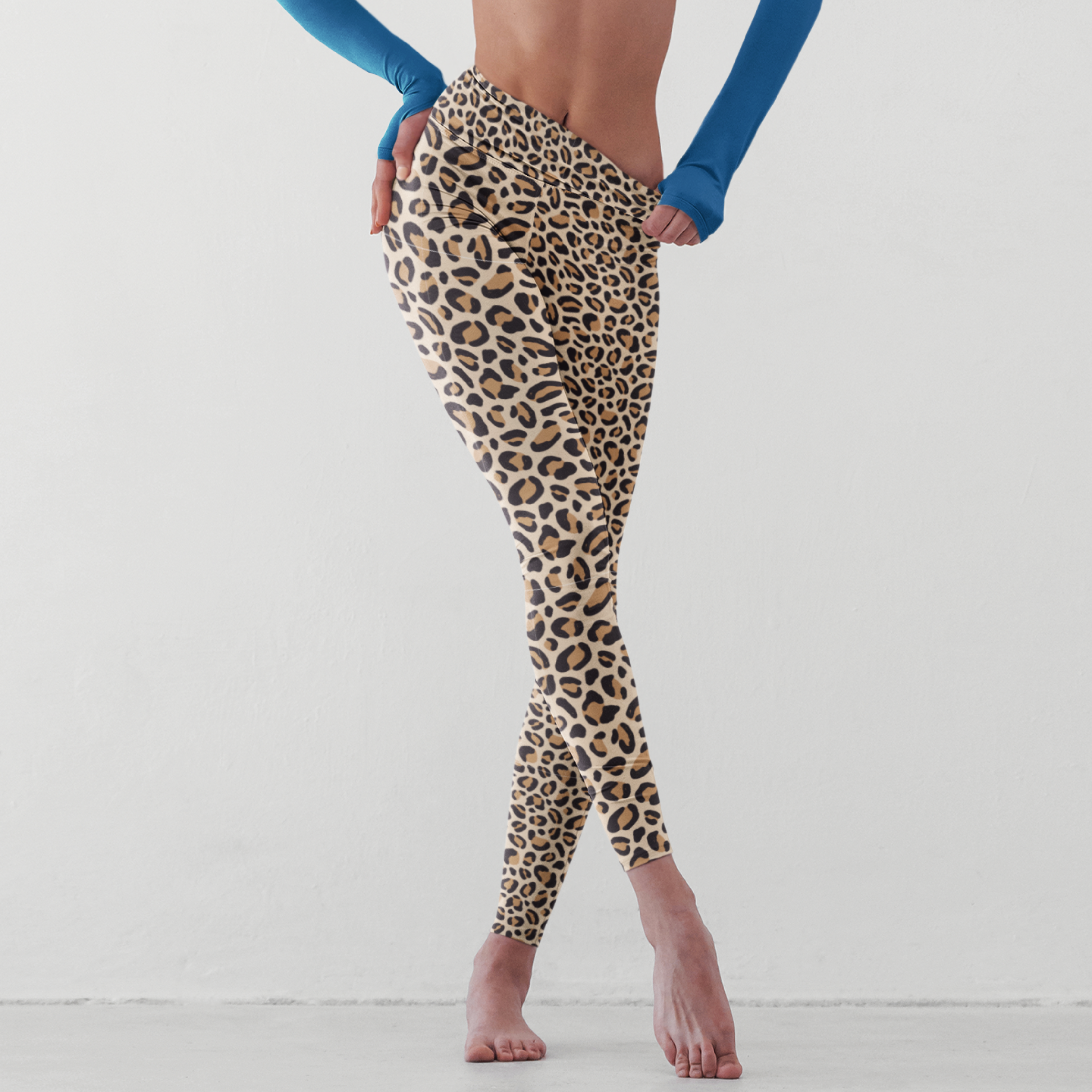 Classic Leopard Print Leggings | AOP High Waist Leggings