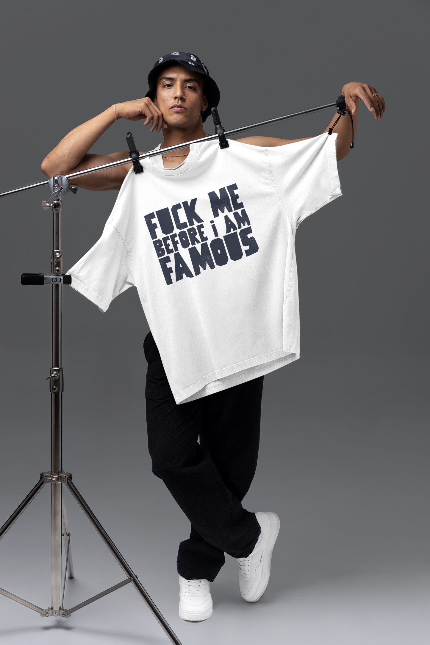 Before I Am Famous Oversized Tshirt | Text Series Unisex Oversized TShirt